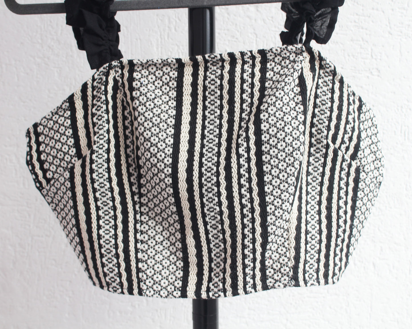 Crop Top Isabel Negro Beige
