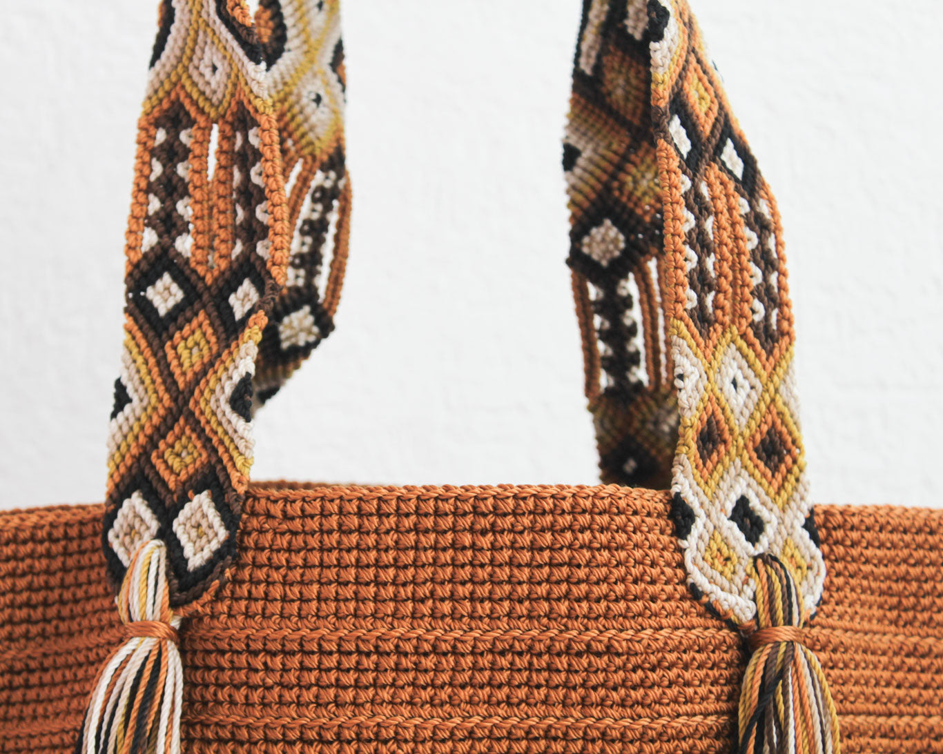 Bolso de mano Marron Café Beige