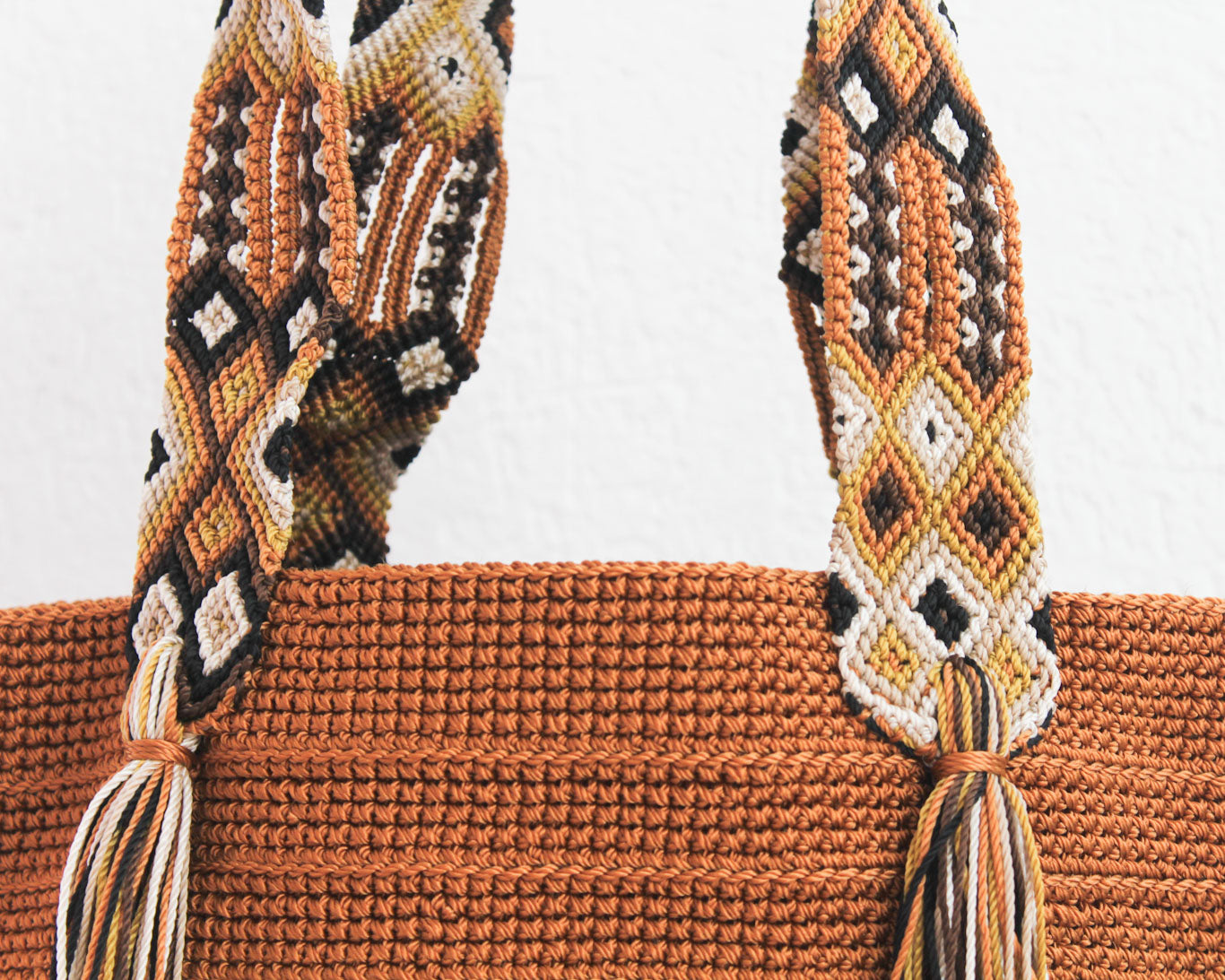 Bolso de mano Marron Café Beige