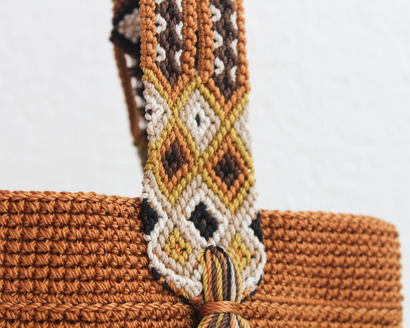 Bolso de mano Marron Café Beige