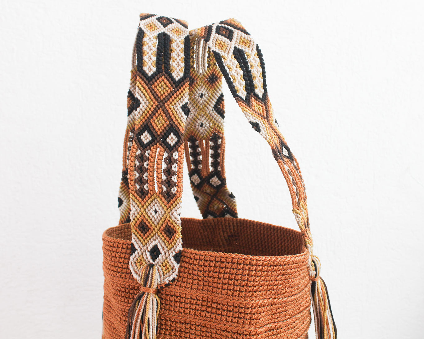 Bolso de mano Marron Café Beige