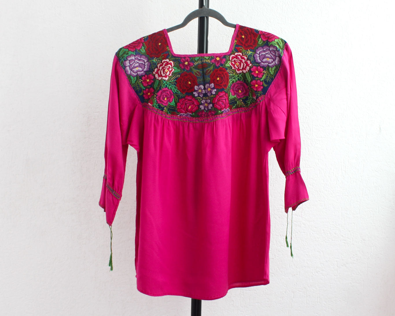 Blusa Abigail Flores Rosa Mexicano XXL