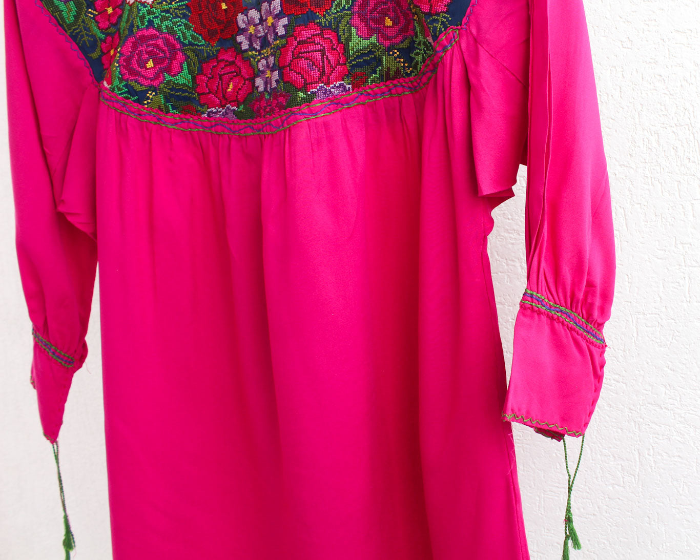 Blusa Abigail Flores Rosa Mexicano XXL