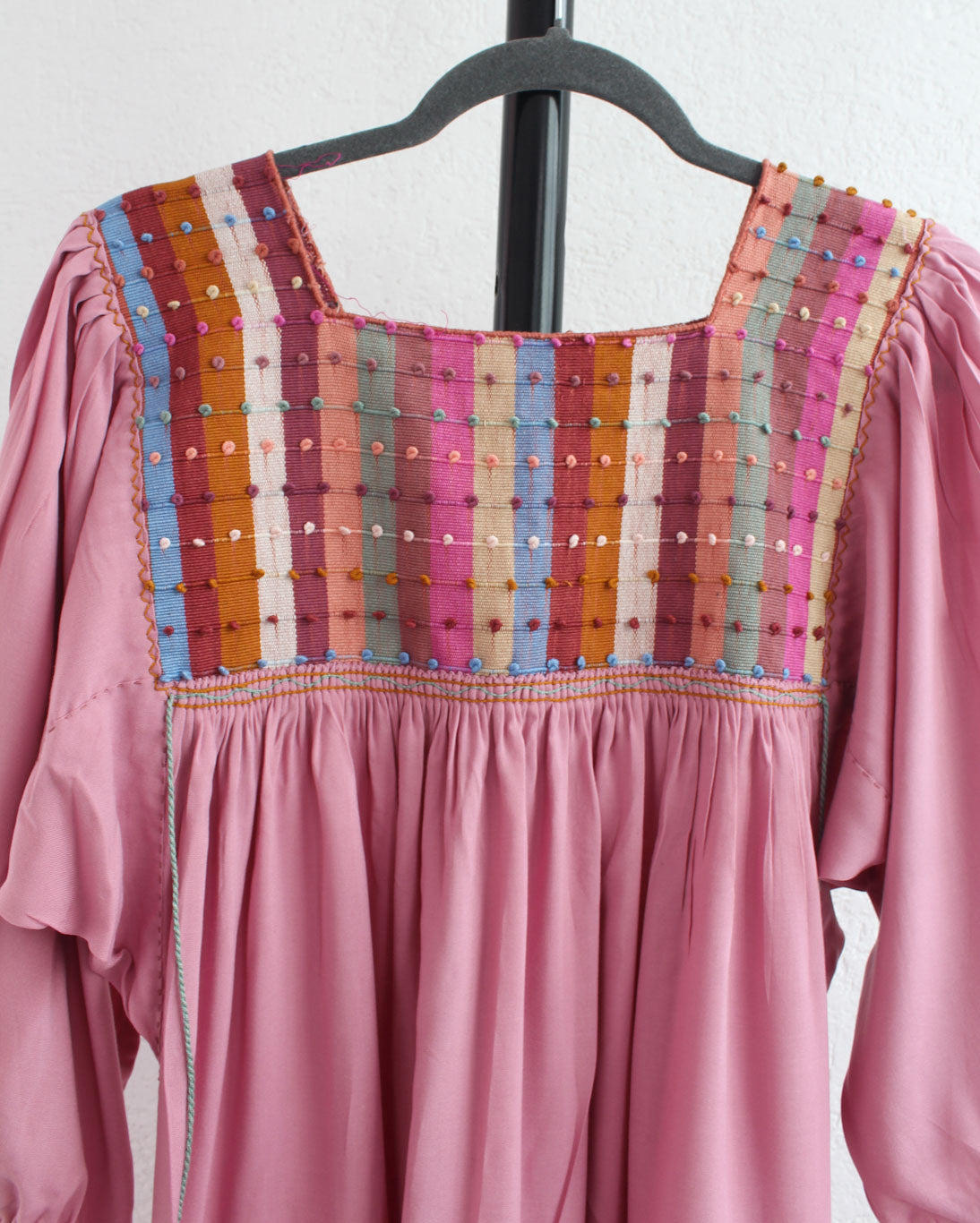 Vestido Nuditos Rosa Manga Larga