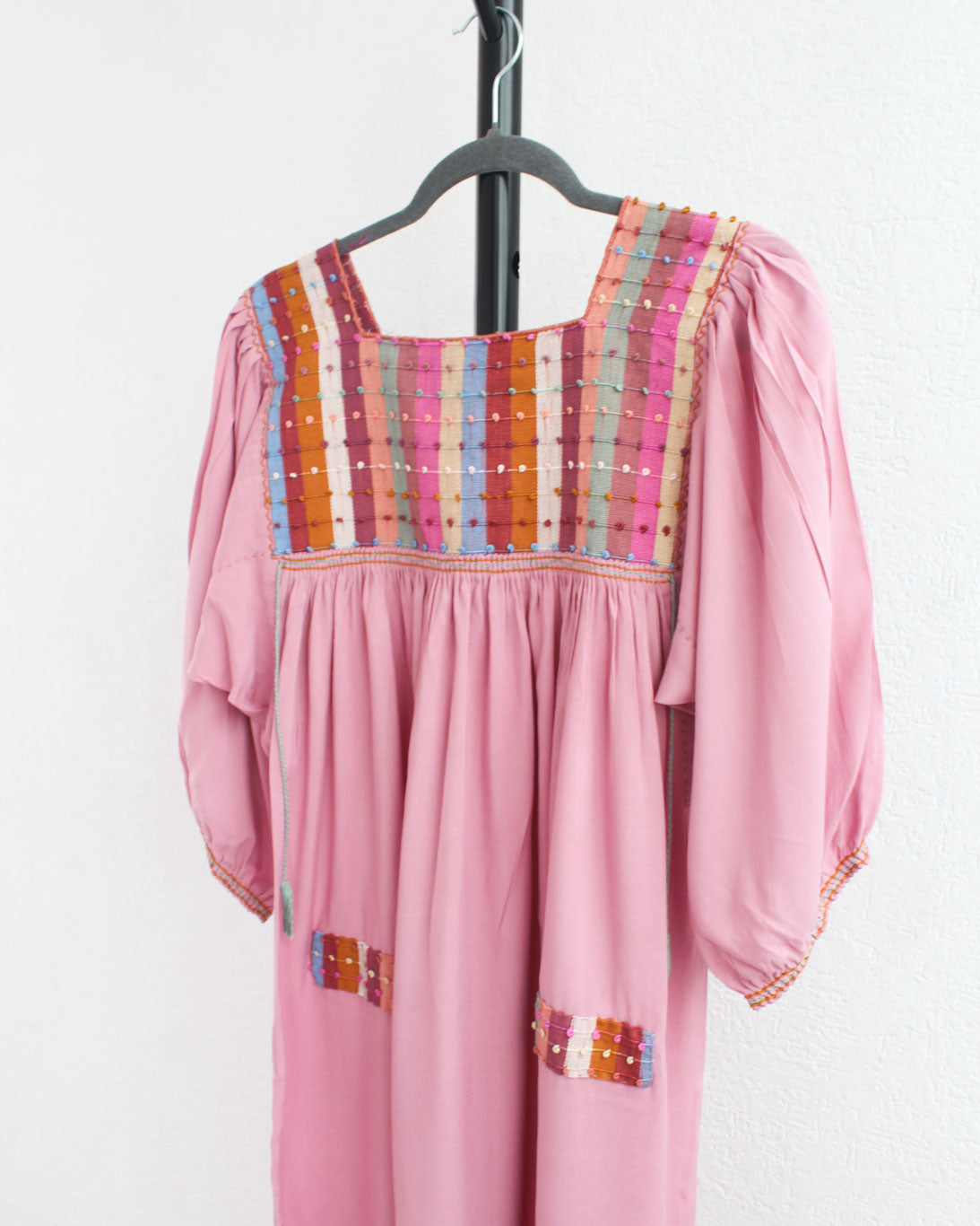 Vestido Nuditos Rosa Manga Larga