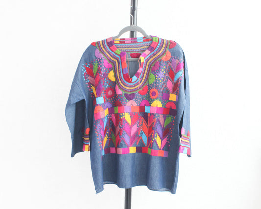 Blusa Milpa Mezclilla Colores L - XL