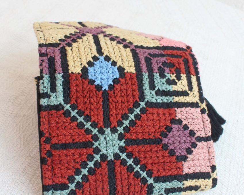 Cartera Punto de Cruz Amailla Vino Azul