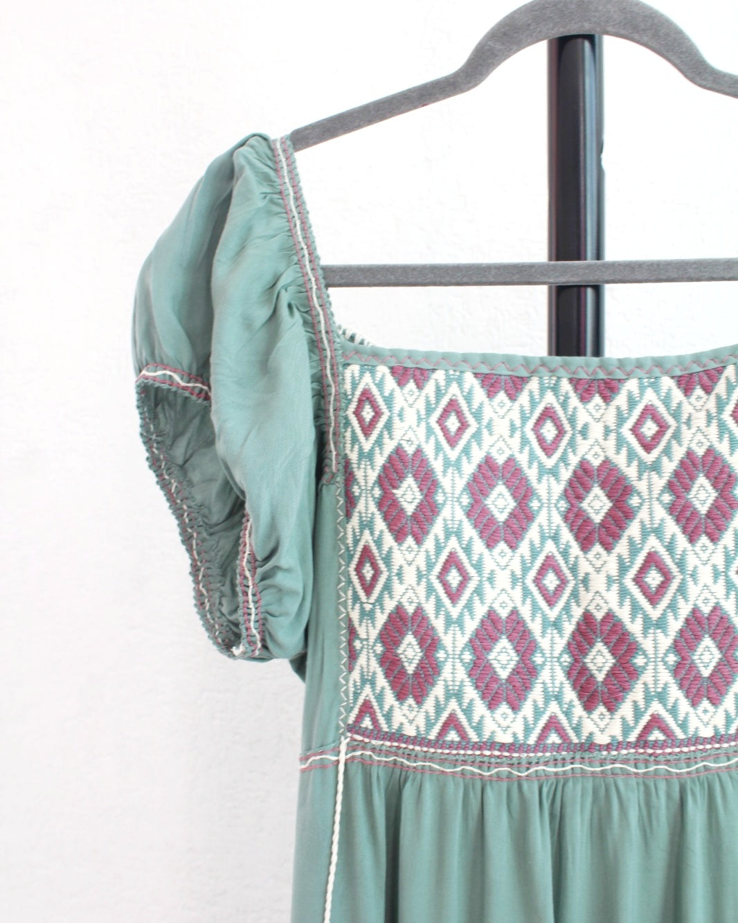 Vestido Gloria Menta Blanco Vino S M L