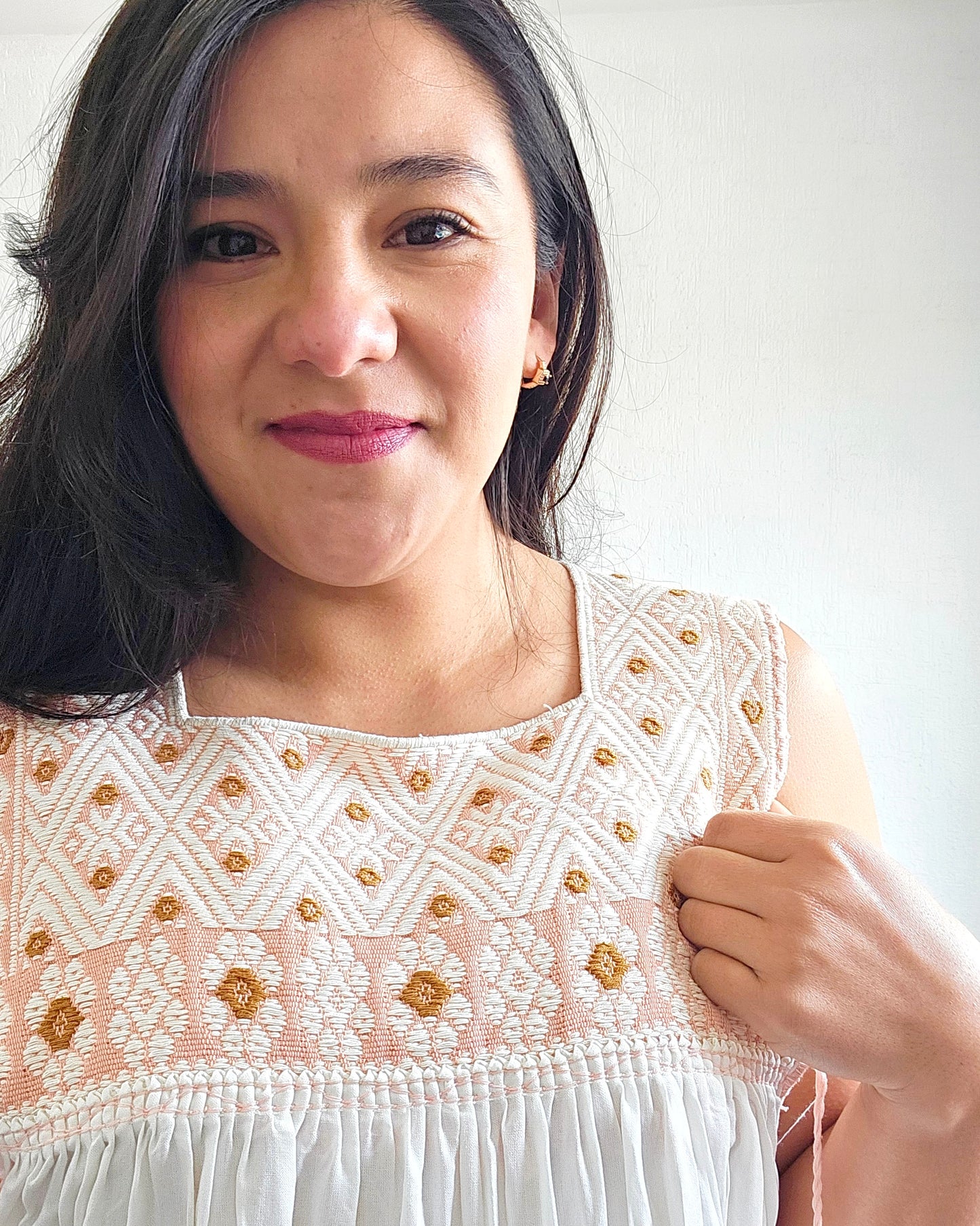 Vestido Teresa Blanco Rosita Telar Unitalla