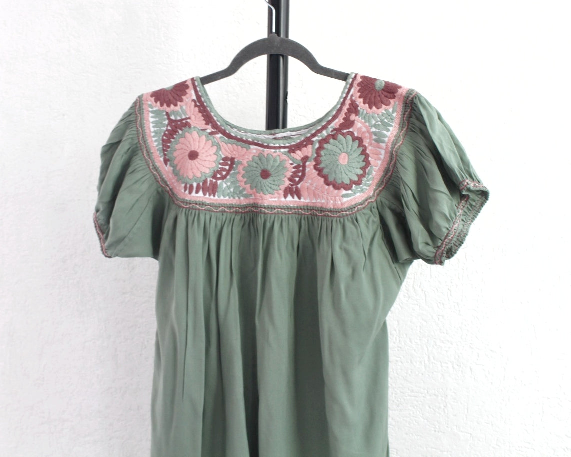 Blusa Aguacatenango Menta Rosa Vino