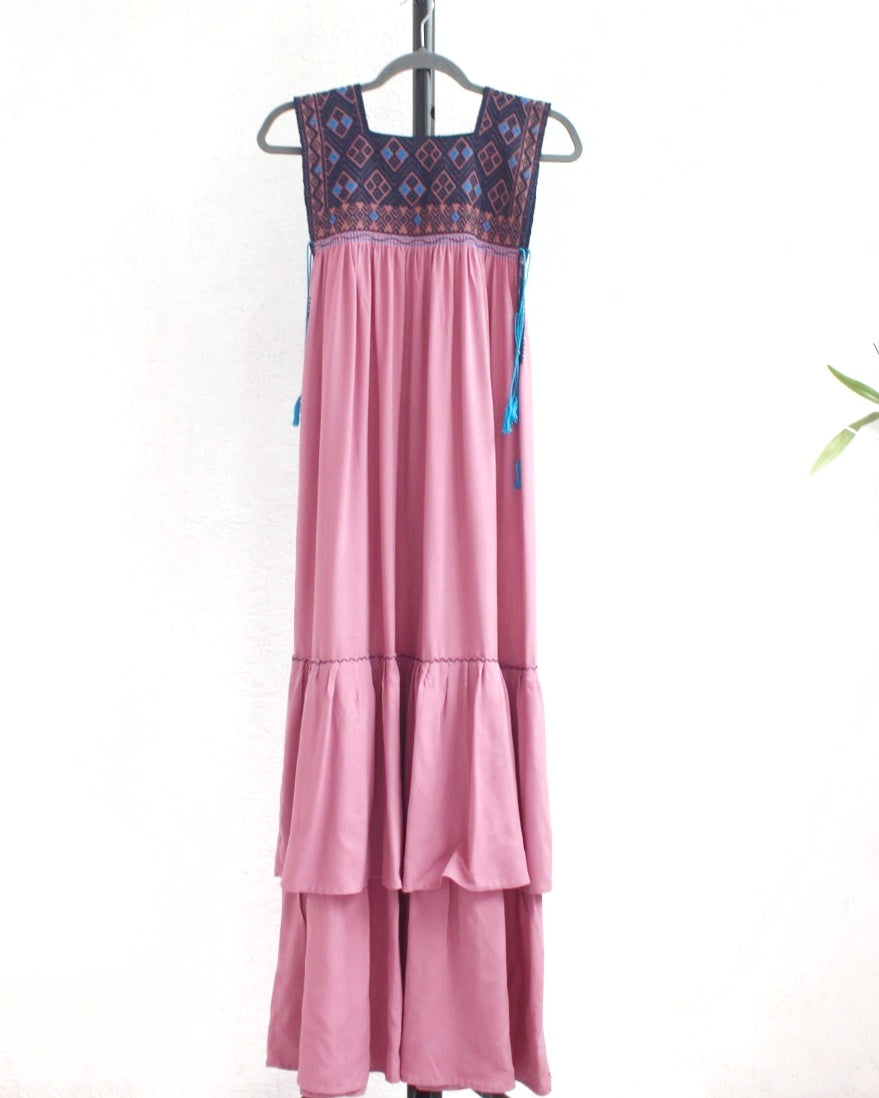 Vestido Teresa Rosa Azul Unitalla