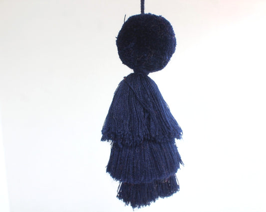 Pompon Grande Azul Marino