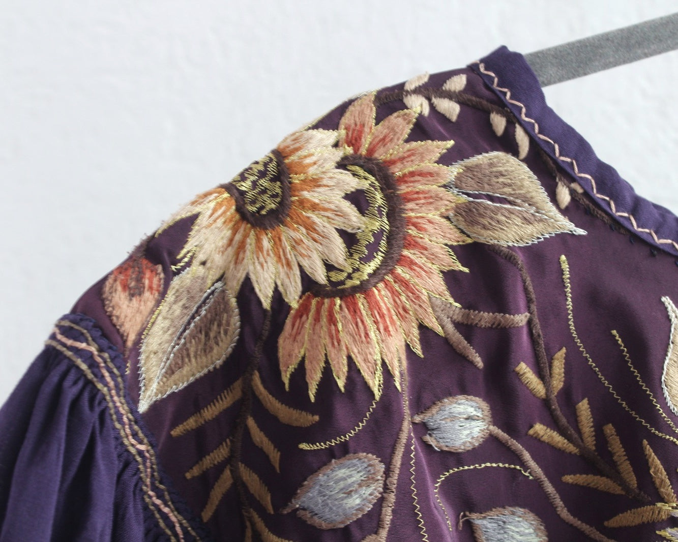 Blusa Abigail Flores Uva  XL - XXL