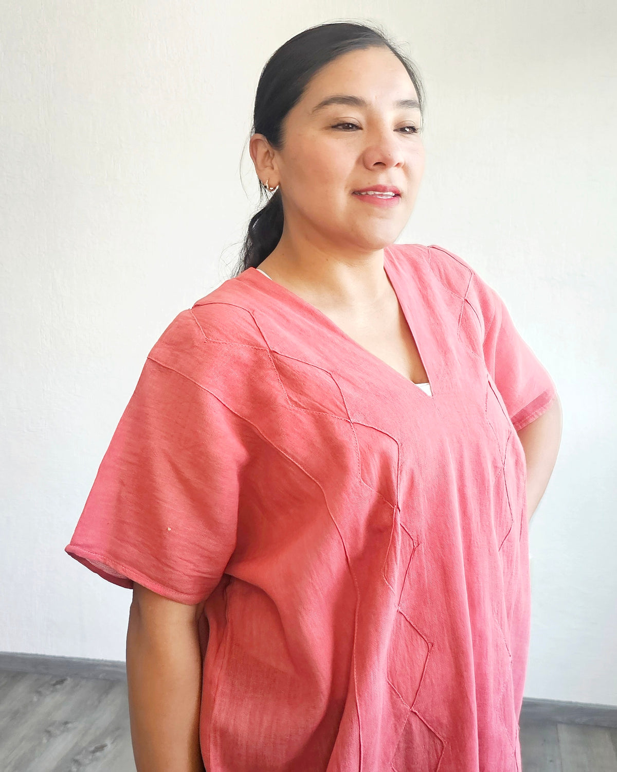 Huipil Largo Betaza Coral 2XL
