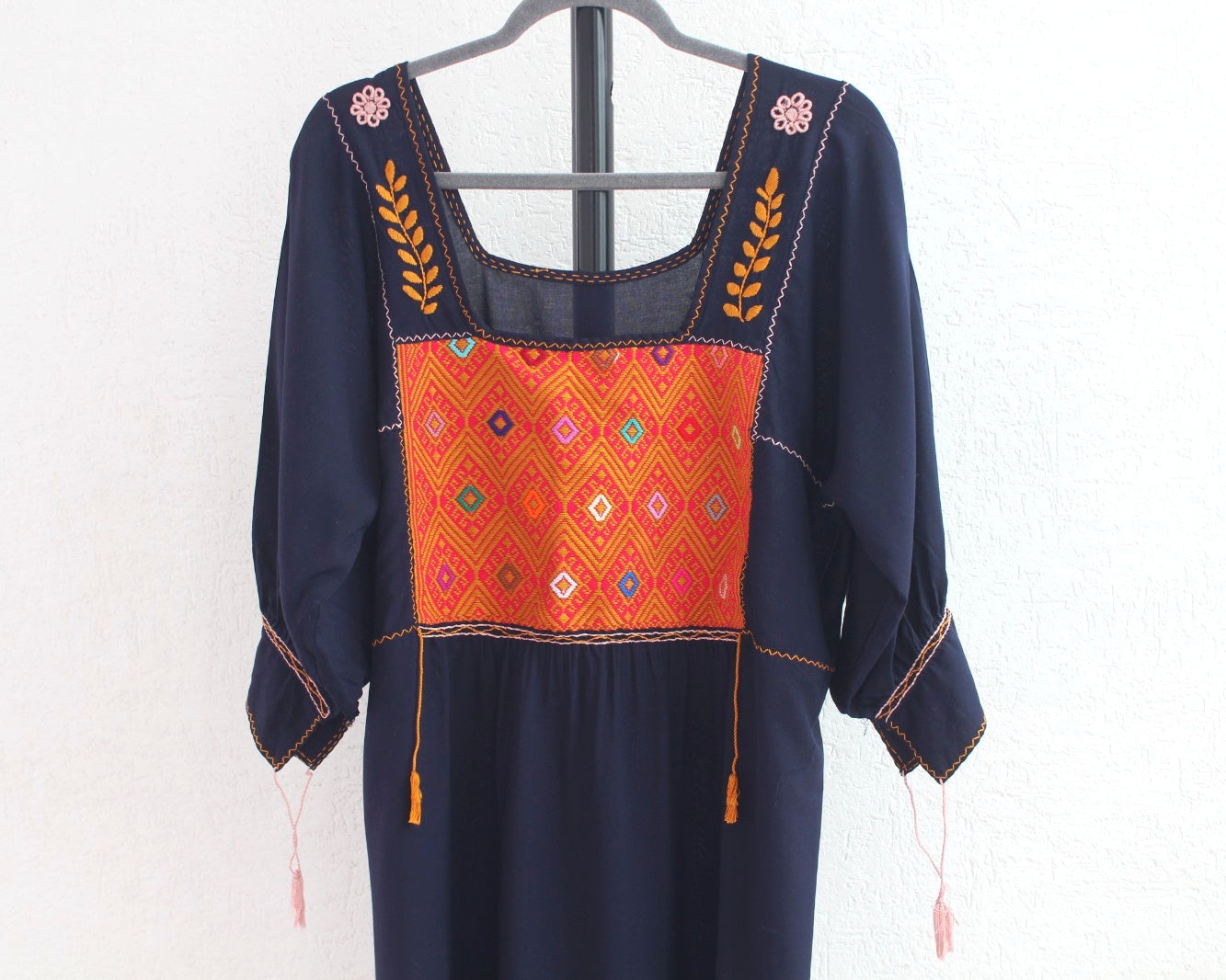 Blusa Julia Azul Marino Naranja L- XL