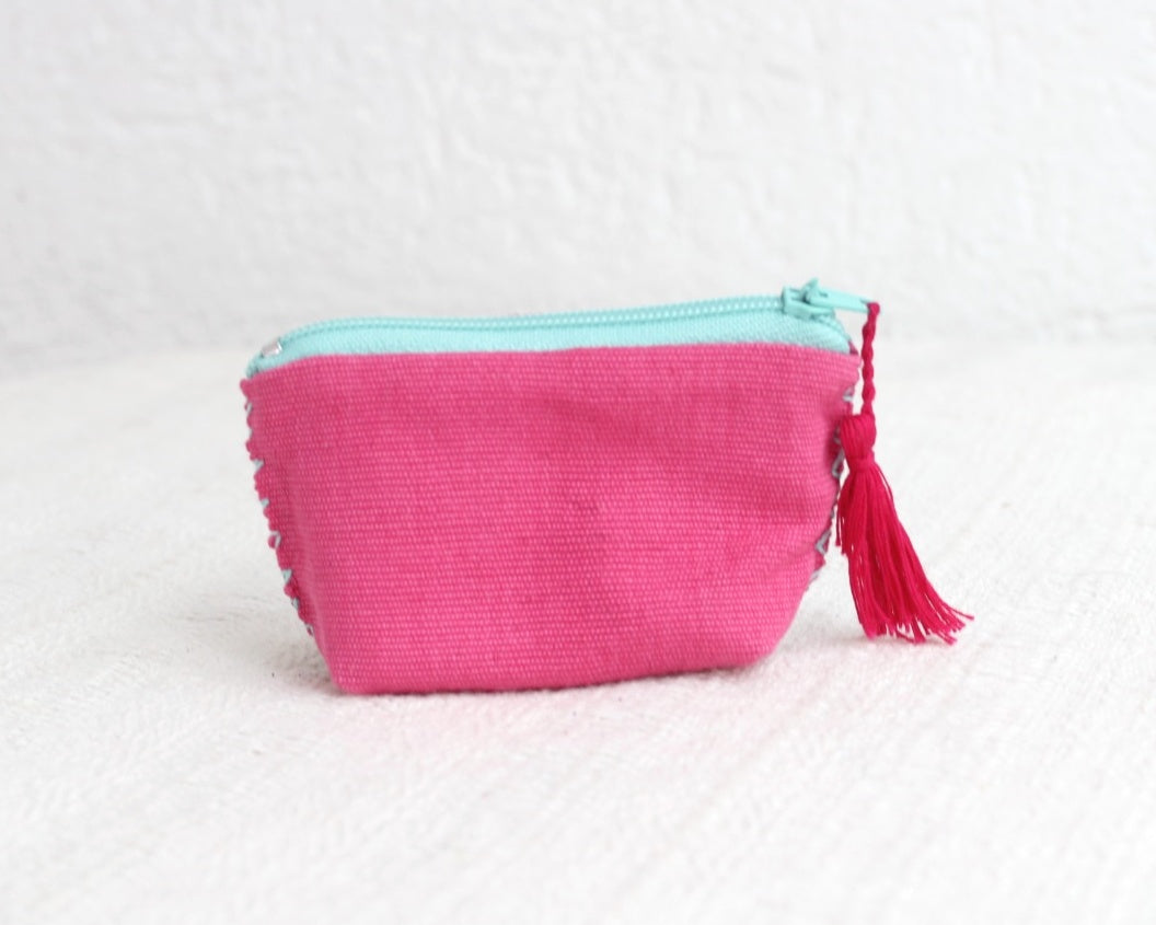 Mini Monedero Estrellas Rosa Aqua
