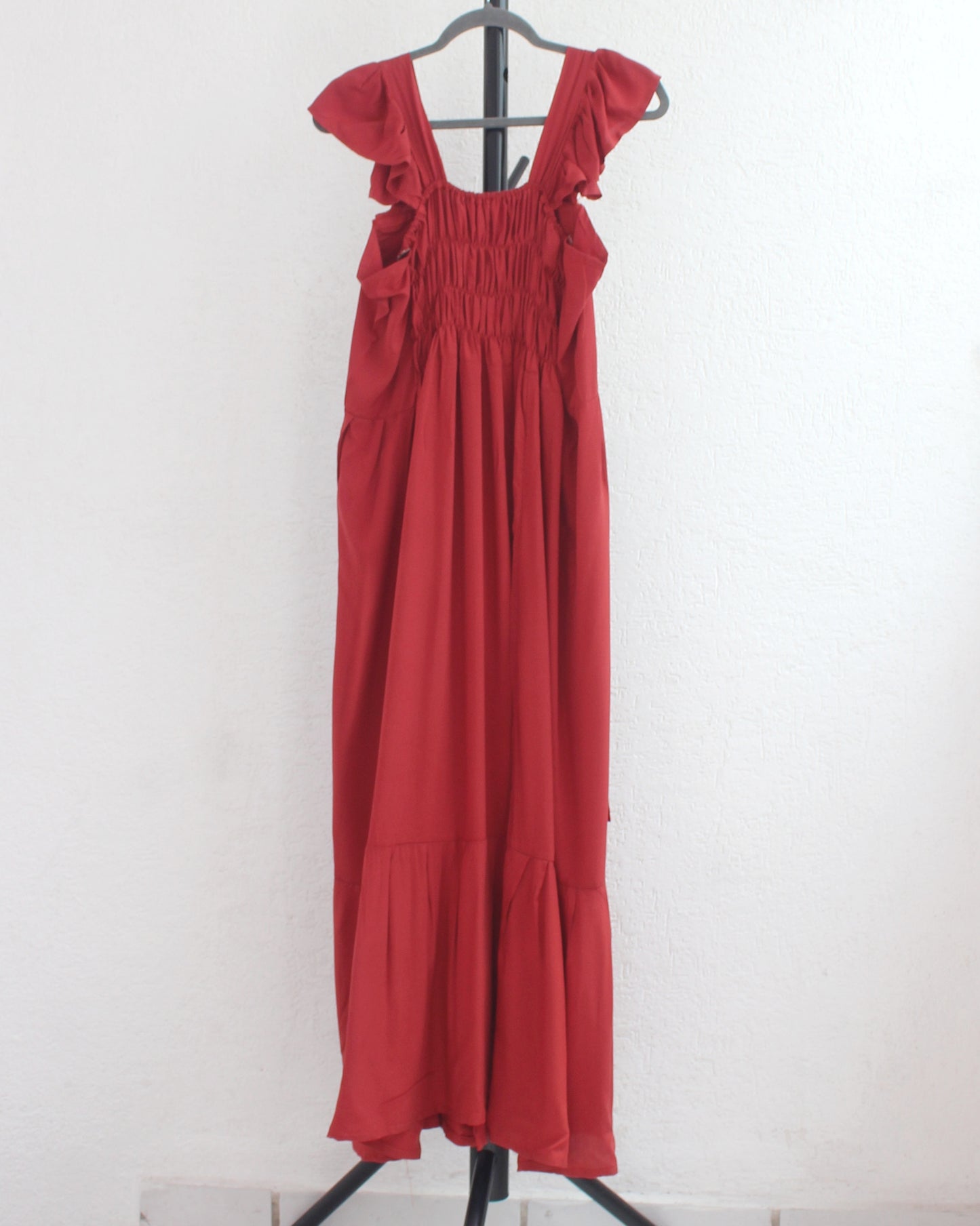 Vestido Anita XL - 2XL Largo Teja