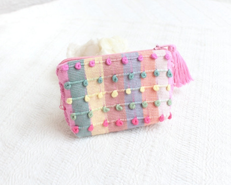 Mini Monedero Nuditos Colores  Rosa Menta Amarillo Pastel