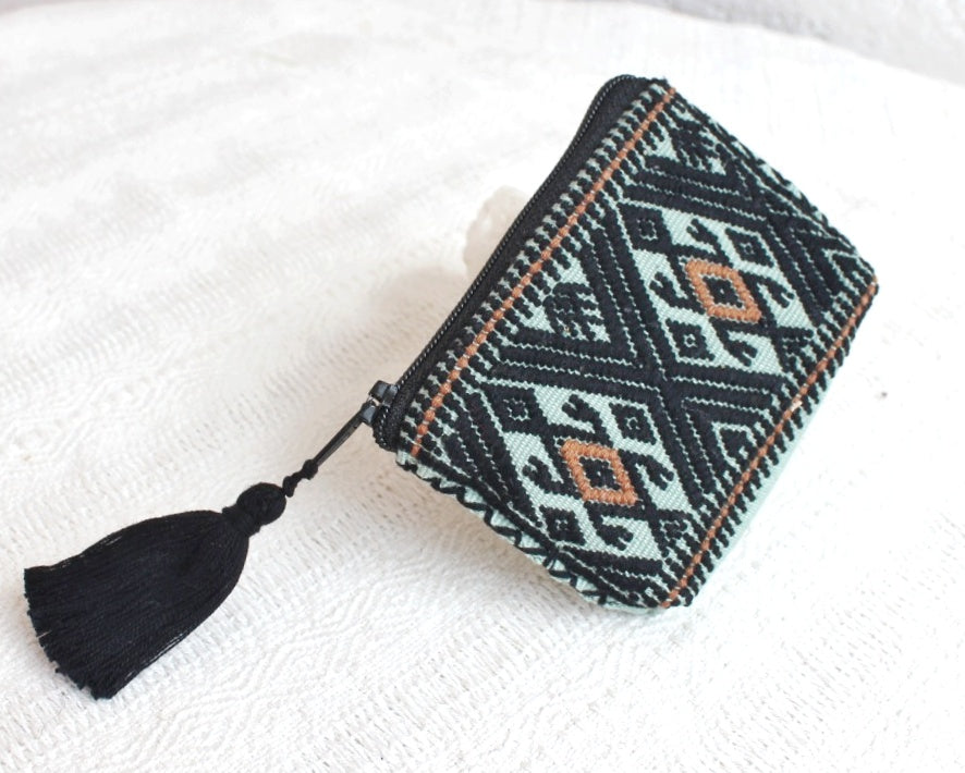 Mini Monedero Sapos Menta Negro