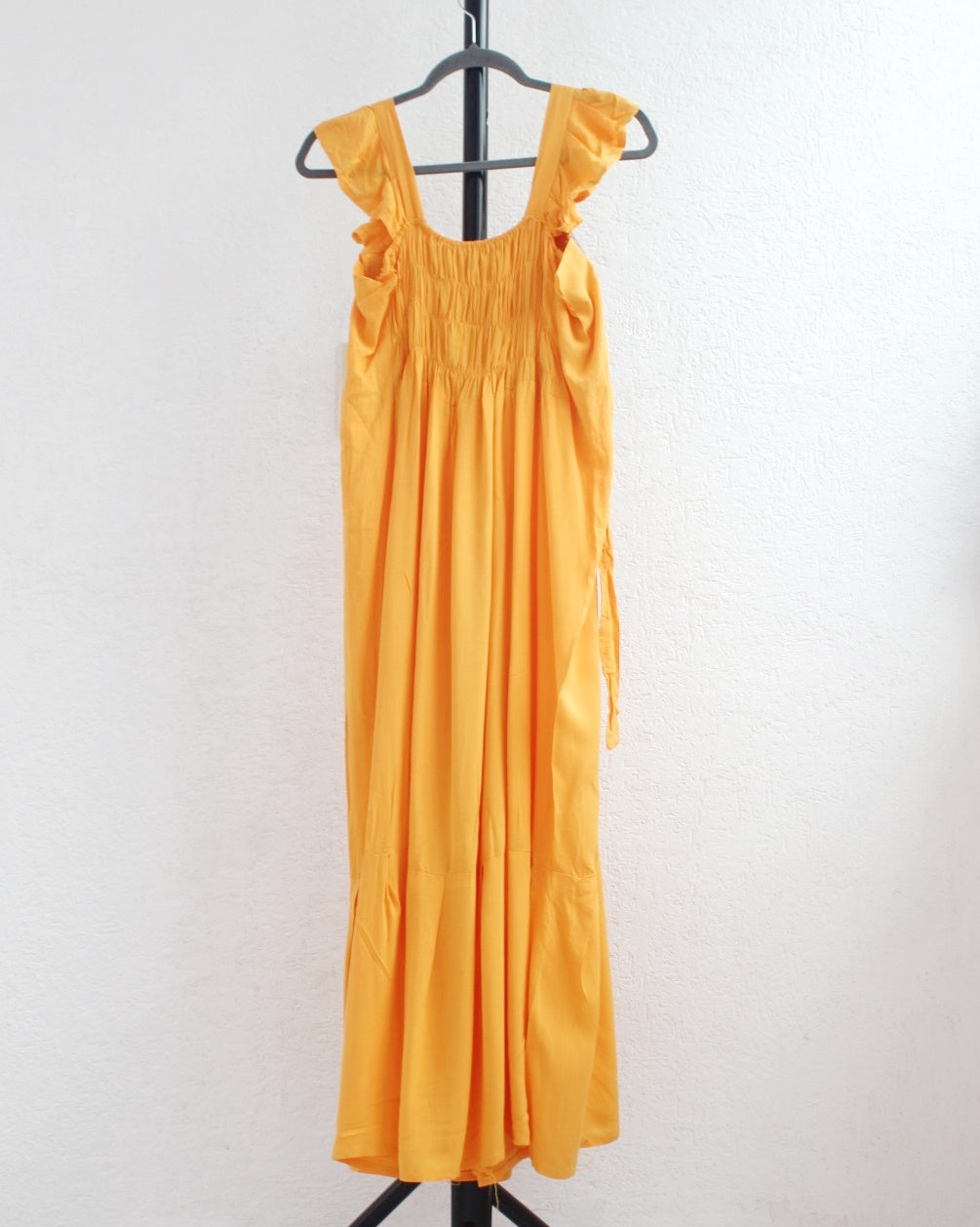 Vestido Anita Telar Largo Amarillo
