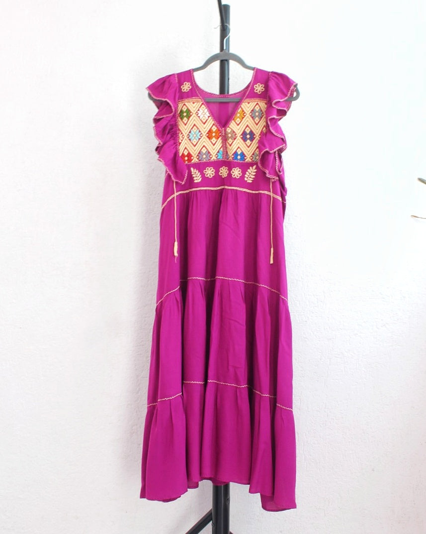 Vestido Antonia Bugambilia Crema 2XL
