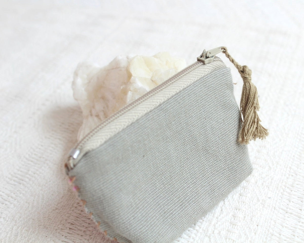 Mini Monedero Estrellas Café Rosa