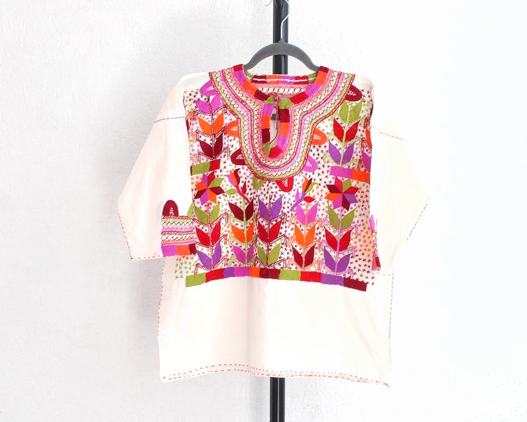 Blusa Milpa CH -M Rosa Verde Naranja