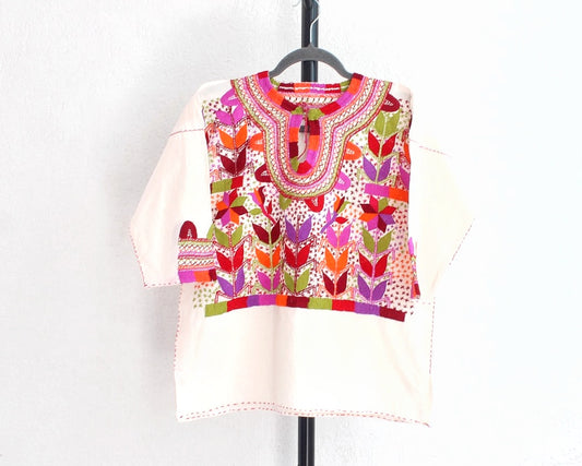 Blusa Milpa CH -M Rosa Verde Naranja