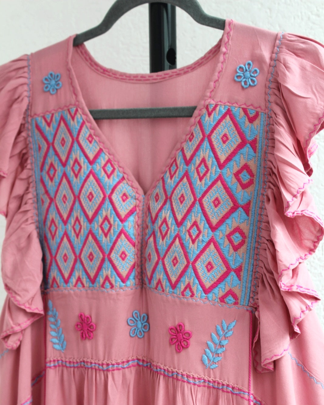 Vestido Antonia Rosa Azul 2XL