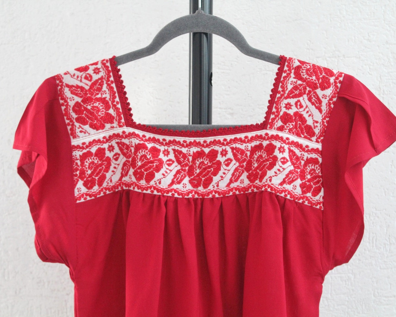 Blusa Tania Rojo Rosas