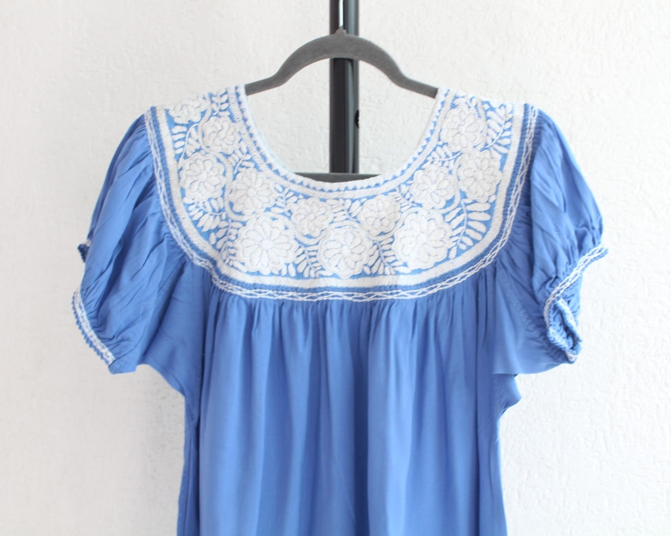 Blusa Aguacatenango Azul Blanco