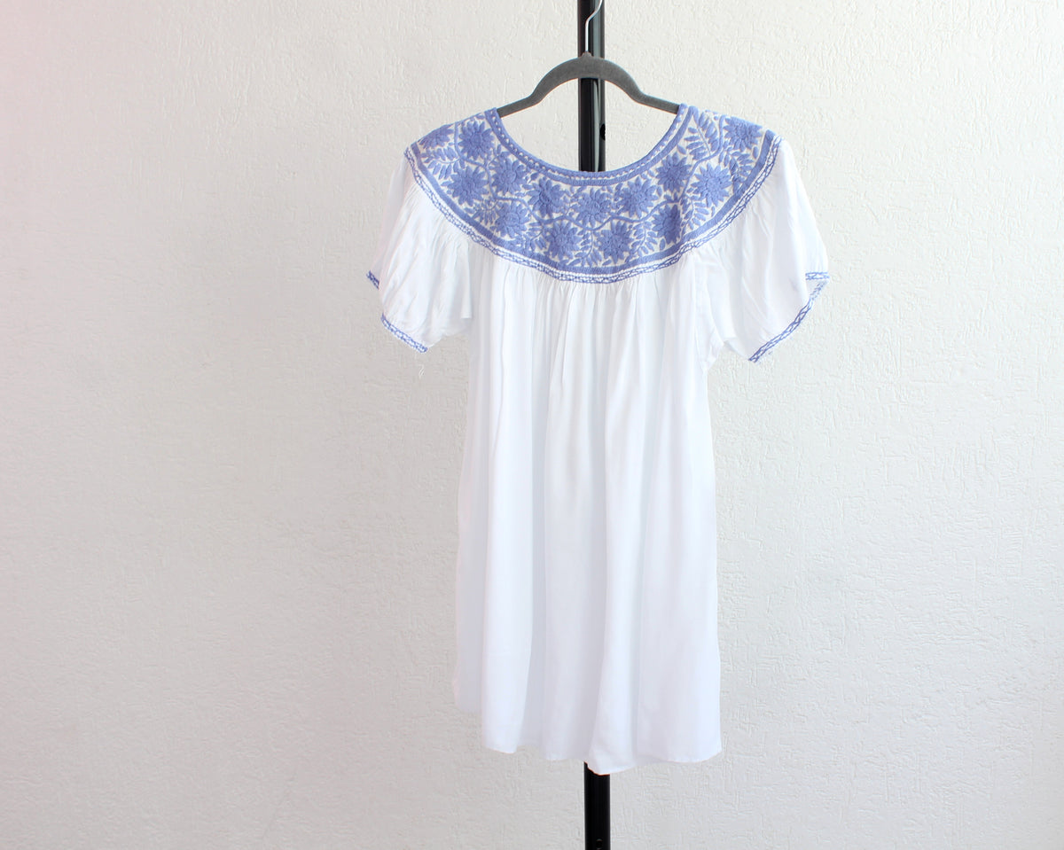 Blusa Aguacatenango Blanco Lila