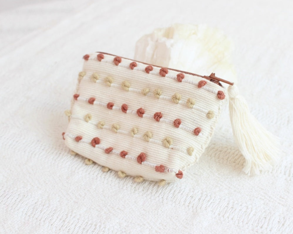 Mini Monedero Nuditos Perla Beige Cafe