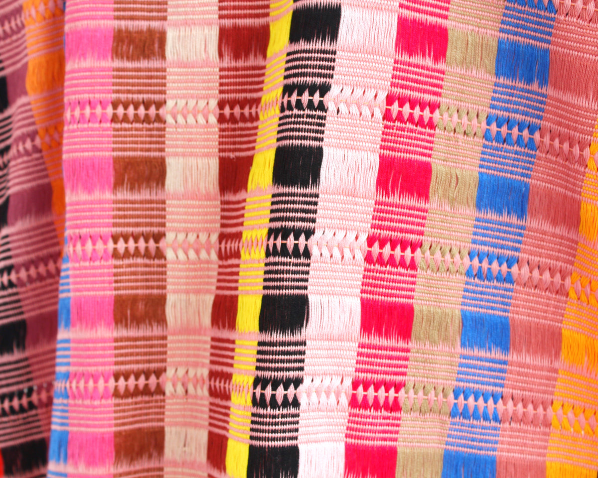 Huipil Raquel Coral Rosa Beige