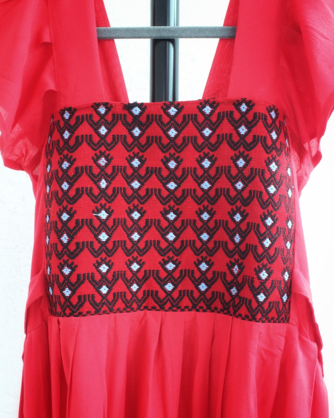 Vestido Anita Corto Rojo Ranas