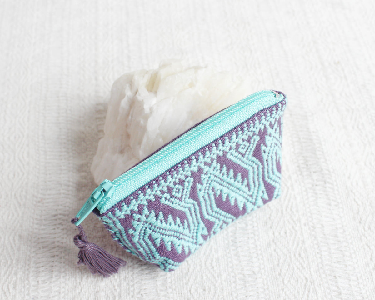 Mini Monedero Quetzalcóatl Aqua Lila