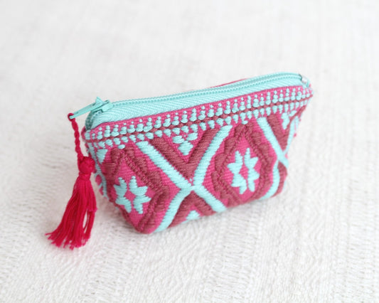 Mini Monedero Estrellas Rosa Aqua
