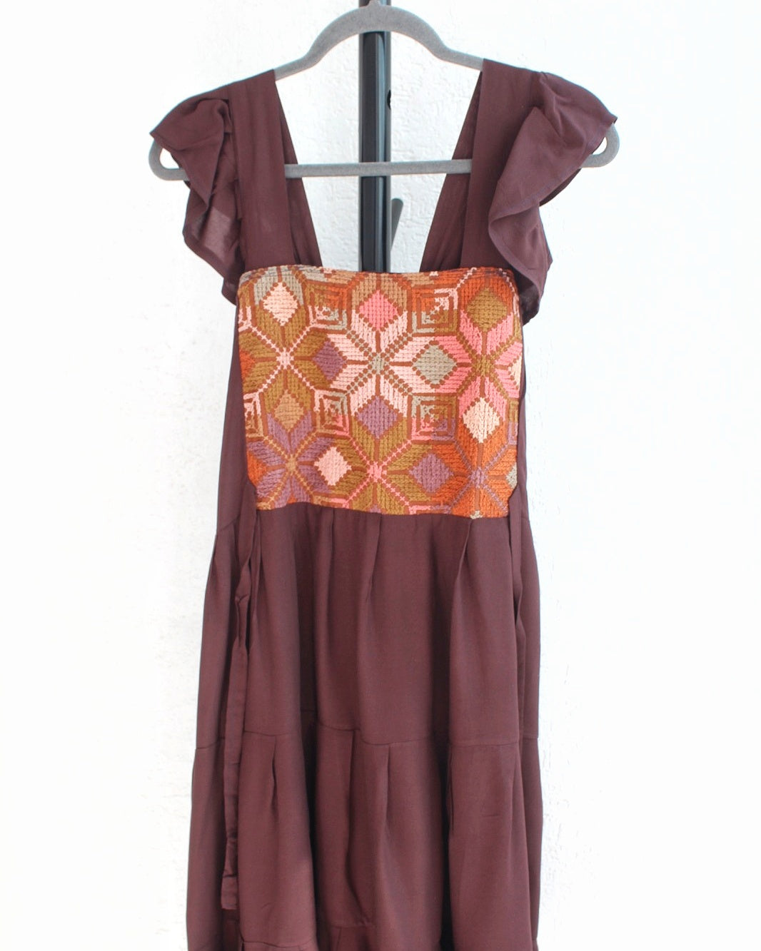 Vestido Anita Corto Café