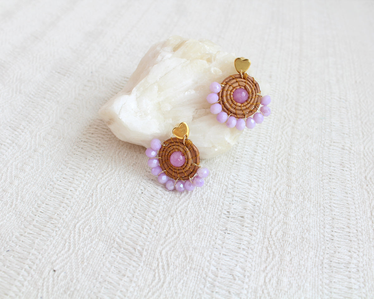 Aretes Ocoxal Lila