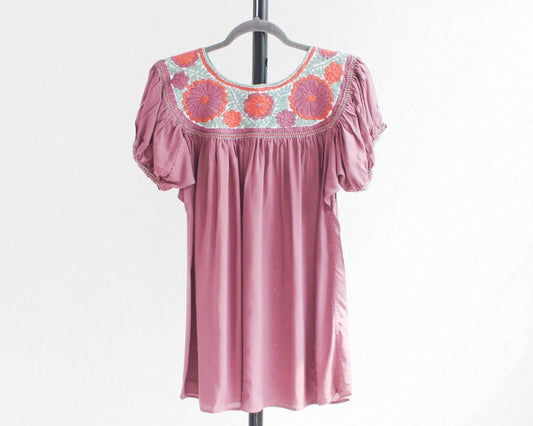 Blusa Aguacatenango Marsala Naranja Menta Unitalla