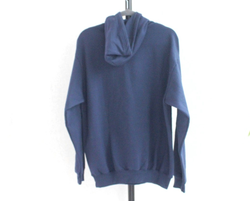 Sudadera L Flores Azul Marino Rosa