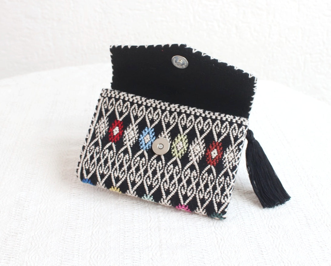 Cartera Estrellitas de puntitos Blanco Negro