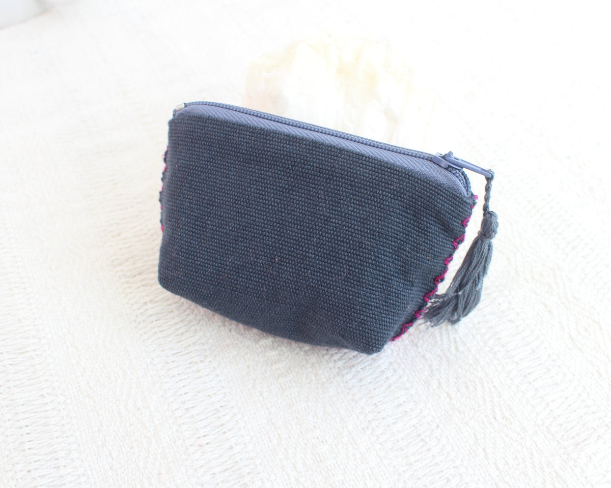 Mini Monedero Estrellas Blanco Morado