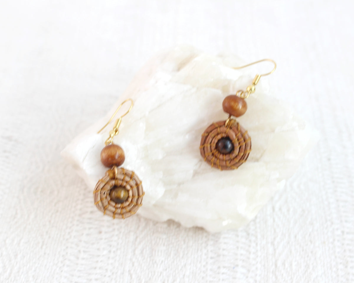 Aretes Ocoxal Ojo de Tigre