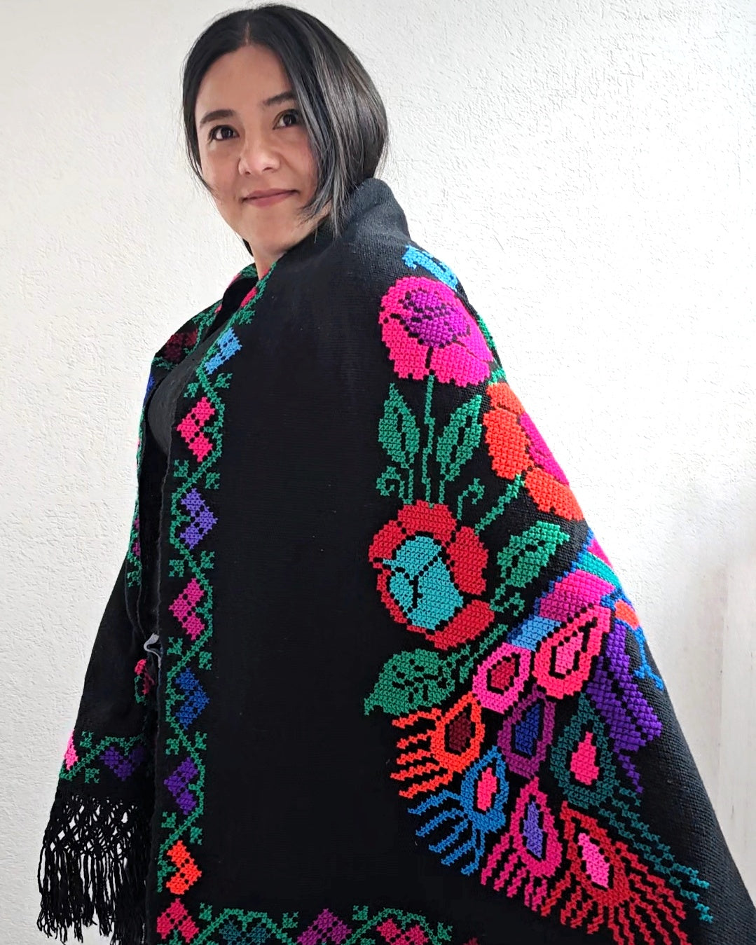 Rebozo Pavoreal Colores Grande