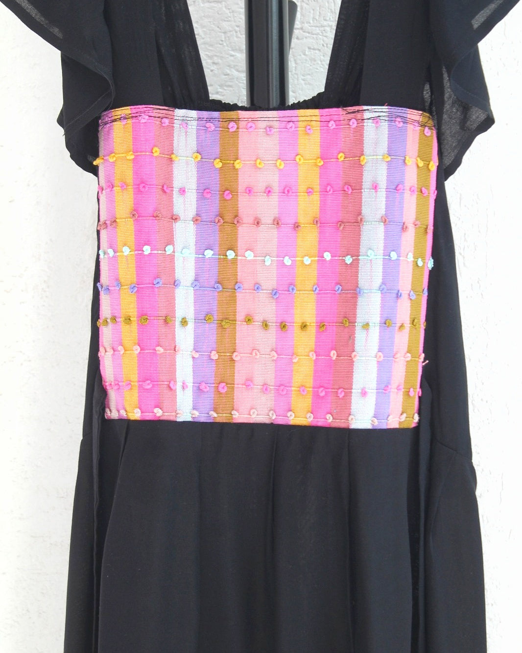 Vestido Anita Corto Nuditos Negro