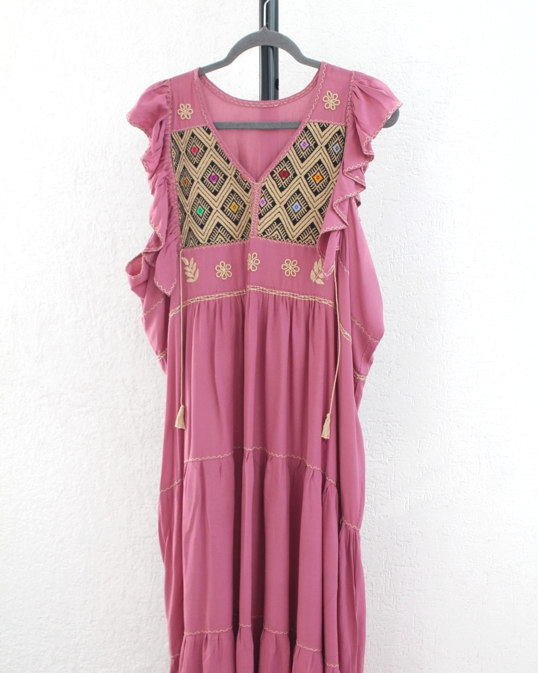Vestido Antonia Rosa Negro Beige 2XL
