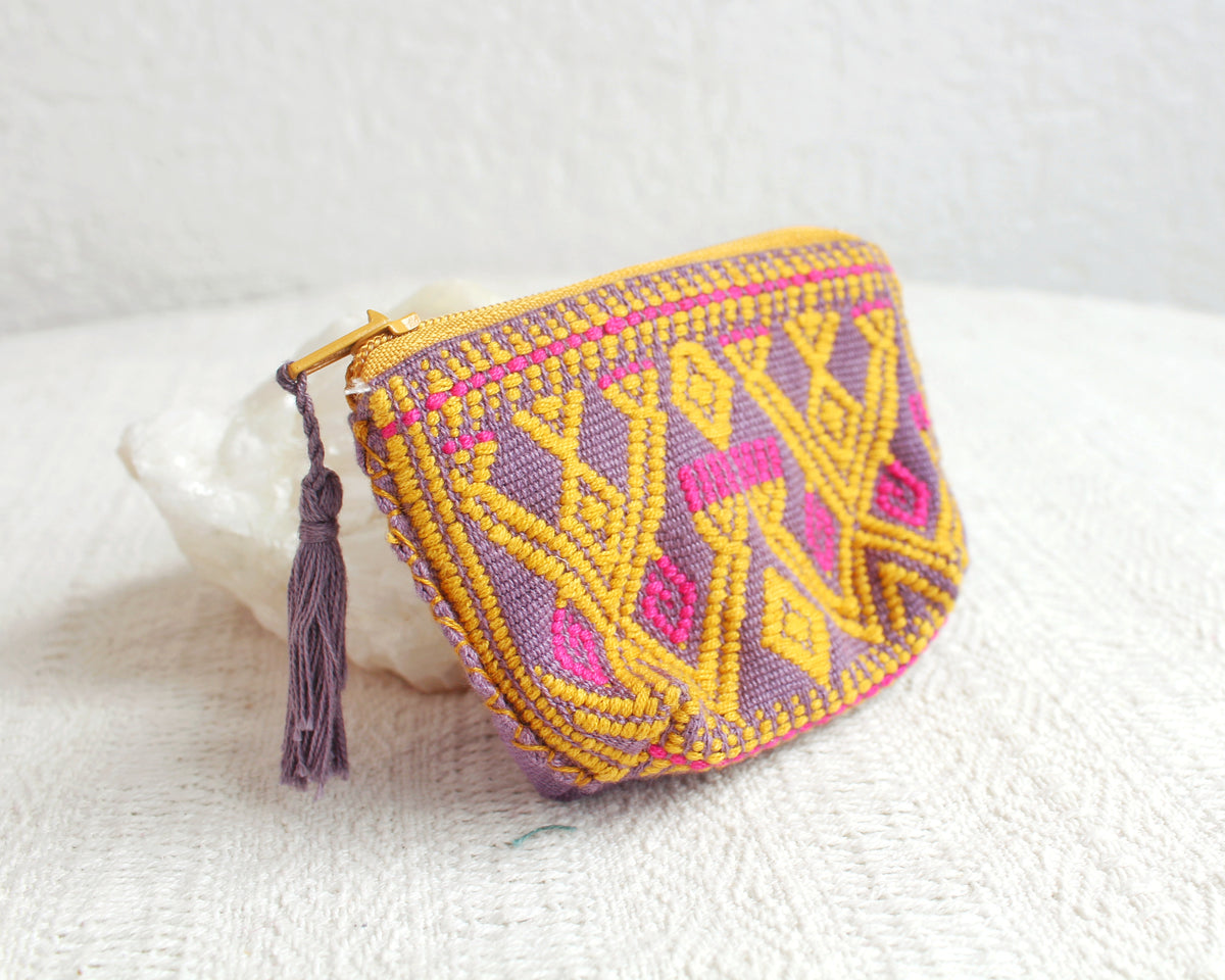Mini Monedero Sapos Amarillo Rosa