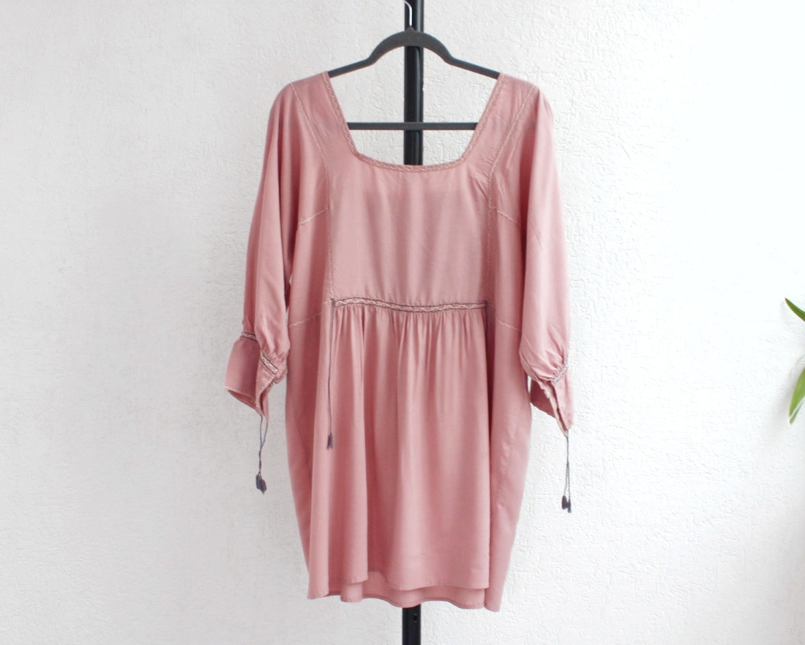 Blusa Julia Rosa Palo Gris L - XL