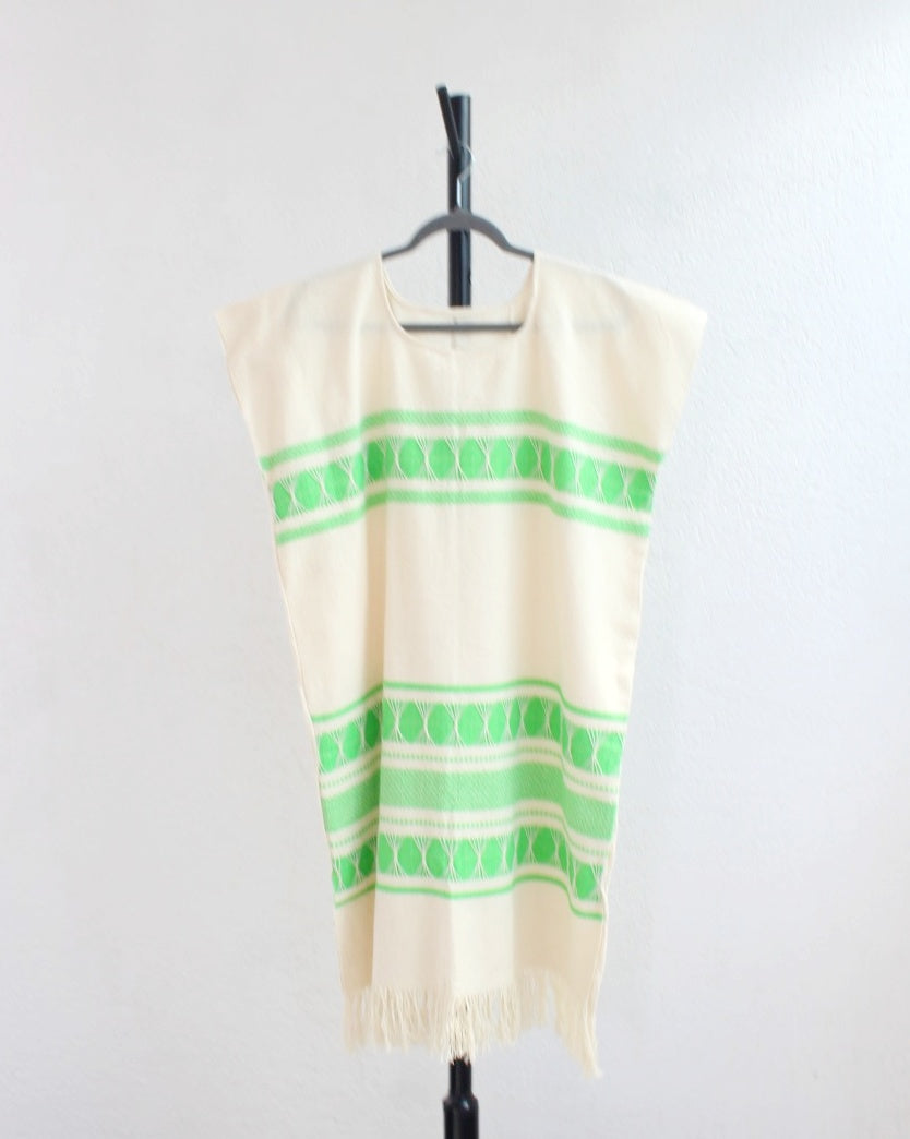 Huipil Ali Natural Verde XL XXL